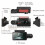 Διπλή κάμερα αυτοκινήτου DVR Dash Cam1080P με μπροστινή και εσωτερική κάμερα με 8