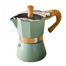 Cafetière italienne Moka en aluminium 150/300 ml, style rétro vert, pour café moka et expresso, cafetière à percolation, ustensiles de cuisine