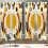 Ambesonne Mid Century Modern 4-Panel Curtains, Boho Sun Moth, 56"x63", Pale Coffee Eggshell 1