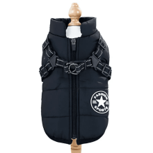 Chaleco para mascotas de otoño/invierno, abrigo acolchado cálido para cachorros, perros y gatos, arnés con cremallera, chaqueta NUEVA