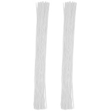100 stuks boeketten met draad, bloemstelen, doe-het-zelf arrangement, papier, wit, strijkijzer.