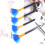 4pcs 12cm Nylon Bristle Computer Cleaning Brush Set for Keyboard, Screen and Electronics 5