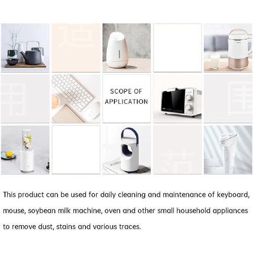 4pcs 12cm Nylon Bristle Computer Cleaning Brush Set for Keyboard, Screen and Electronics 1