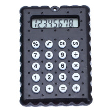 Mouliraty kompakt bärbar miniräknare med fällbart lock, knappsats och 8-siffrig LCD-skärm