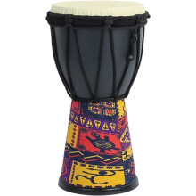 African Djembe Drum with Authentic Goat Skin, Handwoven Grip, Durable PVC, Rich Tones for Beginners