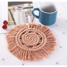 FloHua Christmas Gifts Clearance Cotton Woven Coasterss Thickened Tassel Pot Insulation Mat Bohemian Table Placemat