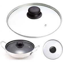 Tempered Glass Lid, Cookware Glass Lid, 34cm (13.3858-Inches Inner Edge to Edge)