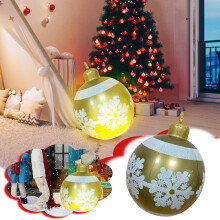 Viflosae Christmas Inflatable Glowing Ball, Indoor Outdoor Decoration for Holiday Yard Porch Pool Tree, Black Friday Deals