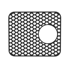 Égouttoir de cuisine en silicone - Antidérapant, résistant à la chaleur, grille pliable pour fond d'évier, compatible avec les éviers de style