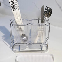 Lmueinov Excrete Boîte de rangement murale pour baguettes et cuillères de cuisine, étagère de rangement, panier à baguettes, rangement et
