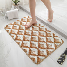 FloHua - Offre spéciale Noël : Tapis de bain absorbant, tissé à la machine, antidérapant et rembourré, idéal pour la chambre, l'entrée ou le