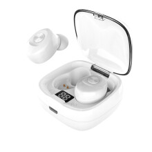 EQWLJWE Trådlösa Bluetooth 5.0 Hörlurar TWS-Hörlurar Stereo In-Ear Hörlurar Headset Bluetooth Headset Julrea