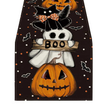 Chemin de table chauve-souris pour Halloween, décoration automnale saisonnière pour la cuisine et la salle à manger, idéale pour les fêtes à la