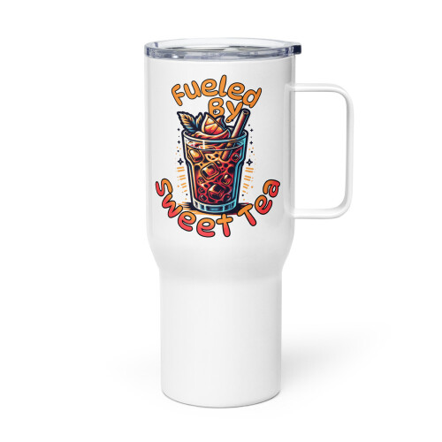Caneca de viagem com alça para amantes de chá, inspirada no chá doce. 2