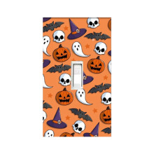 Placa de parede decorativa de metal para o Halloween da Poaug, adesivos para decoração de quarto em promoção.
