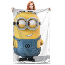 Couverture Moi, moche et méchant Minions, jeté de lit, décoration de chambre, couvertures en flanelle pour lit et canapé, 152 x 127 cm