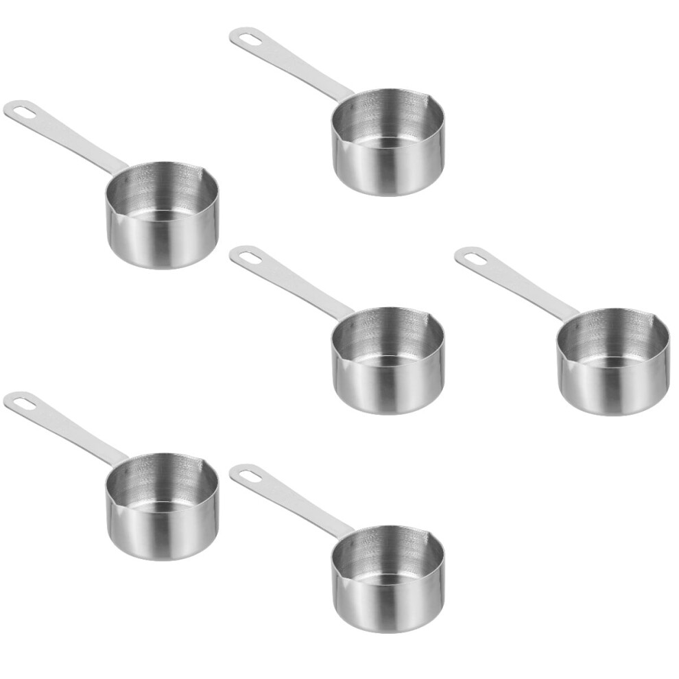 6 Pc Saucepan Stainless Pot Butter Warmer Pot Non-Stick Pot Chocolate Melting Pot Milk Boiling Pot Sauce Pan Baby Silver