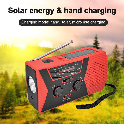 Kiplyki Notfall-Solar-Handkurbeldynamo 4000mAh Ladegerät