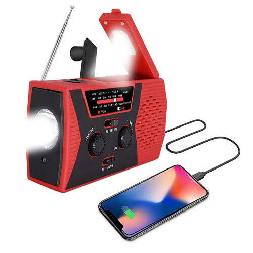 Kiplyki Notfall-Solar-Handkurbeldynamo 4000mAh Ladegerät 2