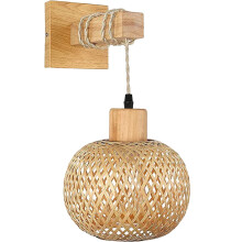 Applique murale en bambou style rustique Eease, style japonais, pour intérieur.