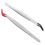 Eease 2pcs Stainless Steel Tweezers with Rubber Tips for Electronics & Lab Work 2