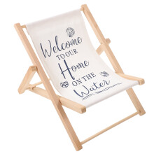 Beach Chair with Thick Striped Design and Exquisite Craftsmanship