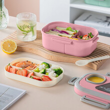 Boîte à lunch isotherme réutilisable en acier inoxydable WICVIK pour adultes, idéale pour le bureau et les activités de plein air.