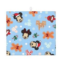 Tapis égouttoir à vaisselle Mickey Mouse pour plan de travail, en microfibre, à absorption rapide.