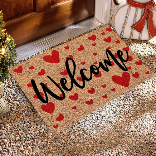 Χαλί Giyblacko Πατάκια πόρτας Πατάκια δαπέδου για την ημέρα του Αγίου Βαλεντίνου 2