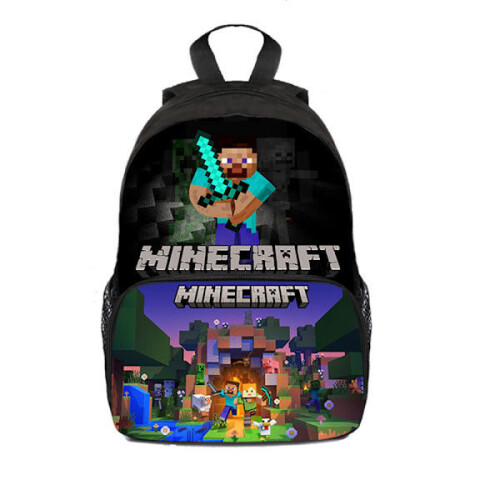 Σακίδιο πλάτης Minecraft για παιδιά σχολικής τσάντας με χαρακτήρα BB