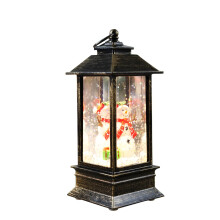 Vianočná lampa s lampášom a snehuliakom, nočné svetlo na stôl, 100 ml, kompatibilné s vianočnými ozdobami