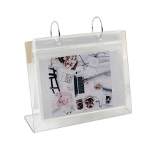 Cadre photo de table WINDLAND Ă rabat, album photo 68 pochettes, calendrier de bureau, porte-affiches