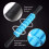 9Wheel Muscle Roller Stick Μπάρα μασάζ ολόκληρου σώματος με βελονισμό, εργαλείο 4
