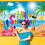 Φόντο Hello Summer 84x60 ίντσες | Φόντο για πάρτι στην πισίνα σε χαβανέζικη ατμόσφαιρα, 6