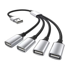 USB naar USB 2.0 drievoudige USB-poort HUB OTG-adapter, USB A naar 4 USB-poorten
