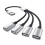 USB til USB 2.0 Triple USB Port HUB OTG Adapter, USB til 4USB 1