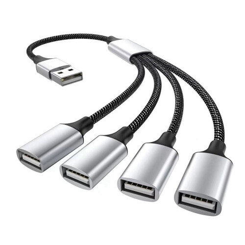 USB til USB 2.0 Triple USB Port HUB OTG Adapter, USB til 4USB