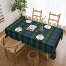 Lamont Clan Tartan-duk, vannavstøtende, sølesikker duk til Thanksgiving/jul, familieduk