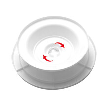 Taartstandaard/bakplaat voor bruiloften en verjaardagen, ronde bakplaat met witte voet.