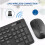 (2pack) Wireless Keyboard and Mouse Combo - Standard Office PC Keyboard and Optical Wireless Mice 2