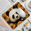 Panda Sunflower Desk Mat, Μικρό Gaming Mouse Pad με Βάση από Λαστιχένιο, Συμβατό με εγκαταστάσεις 2
