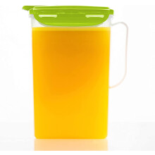 Carafe isotherme Aqua Fridge Pichet en plastique sans BPA avec couvercle à clapet. Garde les boissons fraîches. Étanche. Disponible en 2 tailles
