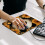 Panda Sunflower Desk Mat, Μικρό Gaming Mouse Pad με Βάση από Λαστιχένιο, Συμβατό με εγκαταστάσεις 7