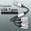 USB til USB 2.0 Triple USB Port HUB OTG Adapter, USB til 4USB 2