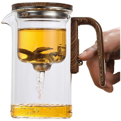 600ml Μαγική τσαγιέρα διαχωρισμού νερού Γυάλινη τσαγιέρα Μαγική τσαγιέρα με ένθετο 1
