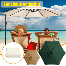 Umbrella Replacement Cloth 78.7 Inch Patio Umbrella Outdoor Table Umbrellas for Deck, Lawn, Garden, Backyard & Pool (Khaki)