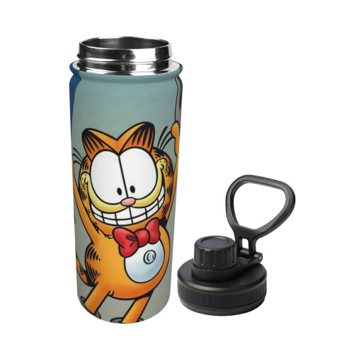 Μονωμένο μπουκάλι νερού GarField Sports, φορητό από ανοξείδωτο ατσάλι, μπουκάλι νερού 1