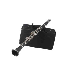 Bb Clarinet Bakelite with Metal Keys and Carrying Case, Rich Sound for Beginner Musicians