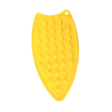 Silicone Ironing Pad Heat Resistant Anti Slip Compact Iron Rest Mat for Travel and Quilting, Yellow