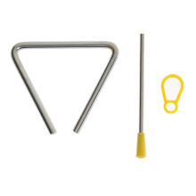 Steel Musical Triangle with Striker, Clear Resonant Tone, Montessori Percussion for Kids